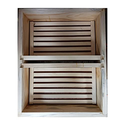 Stoney Acres Beekeeping Top Feeder, with Floats, for 10 Frame Beehive, Assembled Pine Wood, Amish Made