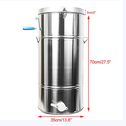 New Manual Honey Extractor 2 Frame Beekeeping Equipment 304 Stainless Steel Frame Beekeeping Equipment Drum