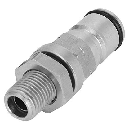 AUNMAS Gas Ball Lock Post, 304 Stainless Ball Lock Adapter, Keg Posts Parts with Pressure Relief Valve for HomeBrew Accessory