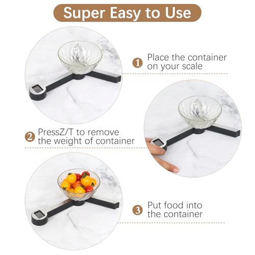 Portable Food Scale, Folding Digital Kitchen Scale, Mini Pocket Gram Ounce Scale for Travel Diet Calorie Control Cooking - color: Silver/Black