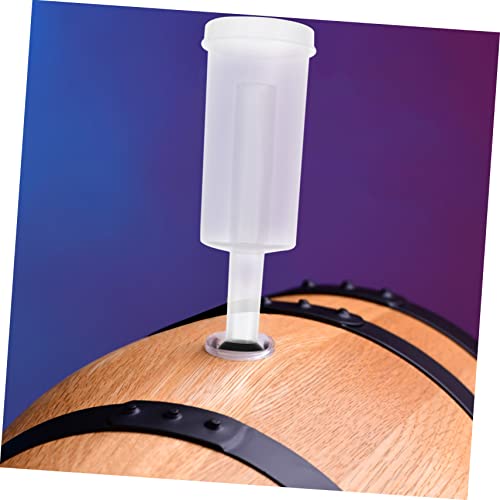 PRETYZOOM 1set Three-piece One-way Brewing Stopper Silicone Wine Stoppers for Fermentation and Brewing Easy to Clean and Use Air Lock for Mead and Sauerkraut