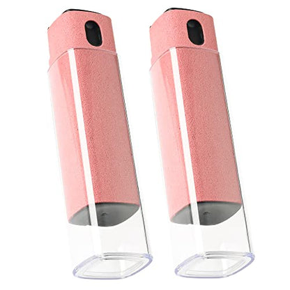 Screen Cleaner Spray and Wipe by ZERNBER- Computer Screen Cleaner, Laptop Screen Cleaner, Phone Cleaner, Car Screen Cleaner, 2in1 Touchscreen Mist Cleaner- (0.3 oz) Purple - color: Pink+Pink