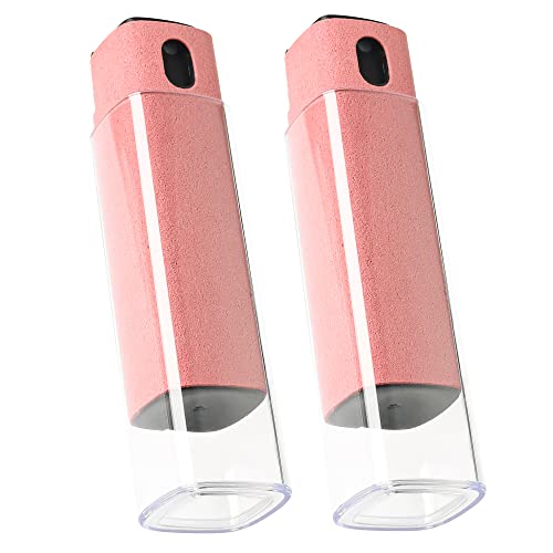 Screen Cleaner Spray and Wipe by ZERNBER- Computer Screen Cleaner, Laptop Screen Cleaner, Phone Cleaner, Car Screen Cleaner, 2in1 Touchscreen Mist Cleaner- (0.3 oz) Purple - color: Pink+Pink