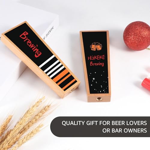 Wooden Beer Tap Handles Keg Handle Chalkboard Beer Tap Handles for Kegerator, Keg Tap Handles & Markers - Nice Gift for Homebrewers, Bars, Restaurants & Weddings - Pack of 2 - size: 2 PCS