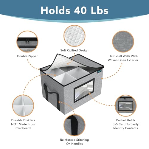 64 oz 1/2 Gallon jars Storage Containers, Sturdy Canning Jar Storage Containers Holds 6 64oz Ball Mason Jars, Foldable Canning Organizer, Stackable Home Storage Box with Lid & Label holder - size: Half Gallon