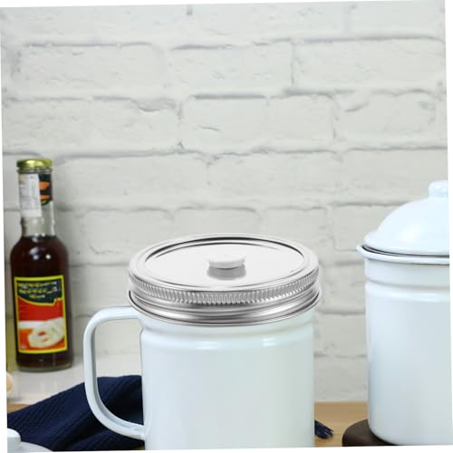 2pcs Stainless Steel Vacuum Sealer Jar Lids for Regular Mouth Jars Food Storage Fermentation Airtight Valve Compatible with Kitchen Sealing Covers
