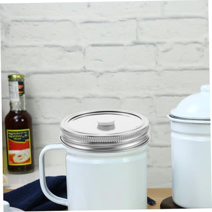 2pcs Stainless Steel Vacuum Sealer Jar Lids for Regular Mouth Jars Food Storage Fermentation Airtight Valve Compatible with Kitchen Sealing Covers