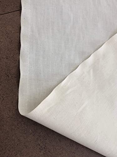 AK TRADING CO. Muslin Fabric/Textile Unbleached - Draping Fabric - Natural 5 Yards Medium Weight - 100% Cotton (63in. Wide) - color: Natural Unbleached, size: 5 Yards