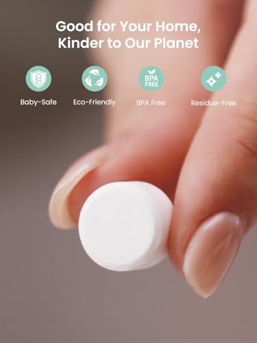 GROWNSY Descaling Tablets for Bottle Washers, 40 Count Descaler Tablets to Remove Limescale & Mineral Buildup, Compatible with Momcozy and Baby Brezza Baby Bottle Washer - size: 40 Count (Pack of 1)