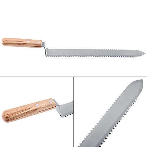 Stainless Steel Serrated Uncapping Knife Extractor Scraping Honey DIY, 280mm Beekeeping Equipment Bee Hand Tool Beekeeper Tool