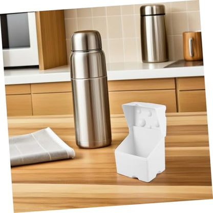 Hemoton Airtight Plastic Cheese Storage Box with Flip Lid 1pcs White Abs Refrigerator Cheese Saver Container for Fridge Food Organization