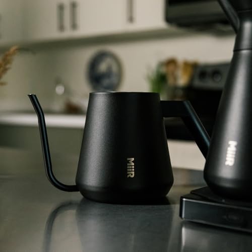 MiiR New Standard Pour-Over Kettle | Precision Angled Spout & Thermometer for Perfect Brewing, 1L Kettle for Smooth Pour-Over