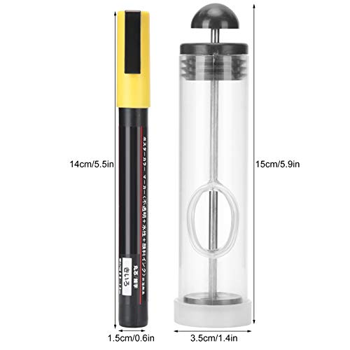 Fdit Beekeeping Marking Set Queen Bee Marker Bottle Quick Dry Pen with Foam Pad Catcher for Marking Bees