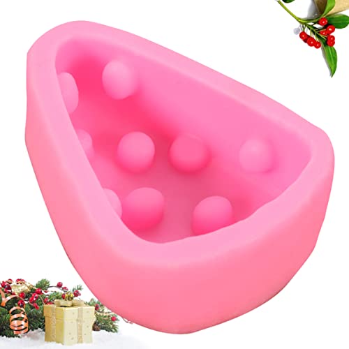 Triangle Cheese Shape Mould Hand Pie Molds for Baking Flexible Silicone Fondant Mold Safe for Boys and Girls for Cake Decorations