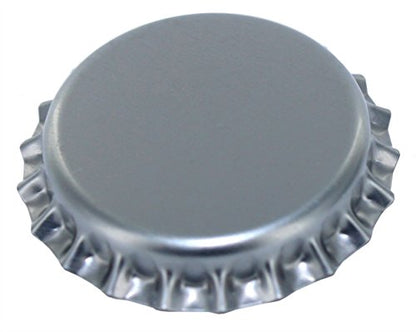 144 Oxygen Absorbing Beer Bottle Caps, 26mm US Standard Size Pry Off Silver Crown Caps for Homebrew, PVC Free Caps for Beer Bottles (Pack of 2)