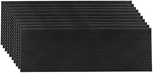 Bee Foundation Sheets for Bee Frames Beehive Beeswax Coated Foundation Sheets Beehive Foundation Sheets Medium Bee Hive Frame Foundation Sheets Waxed Foundation for Beehive Medium Frames 10 Pcs - size: Medium