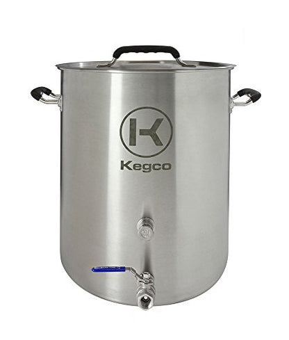 Kegco 3PXBK8-P2 8 Gallon Brew Kettle with Plug & 2-Piece Ball Valve