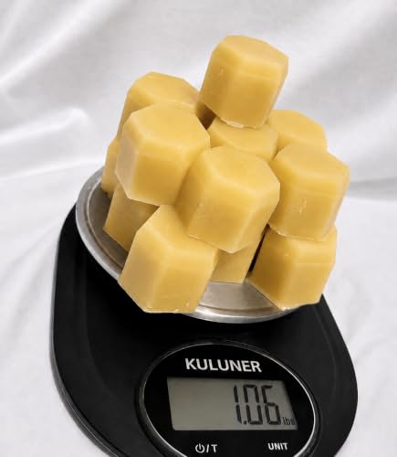 One Pound (Cubes) Spring Blossom Beeswax - Swampland Bees & Co., 100% Natural Florida Beeswax. Ideal for Candles, Aromatherapy, and Cosmetics. Filtered & Hand Poured into 16 Cubes - size: Cubes
