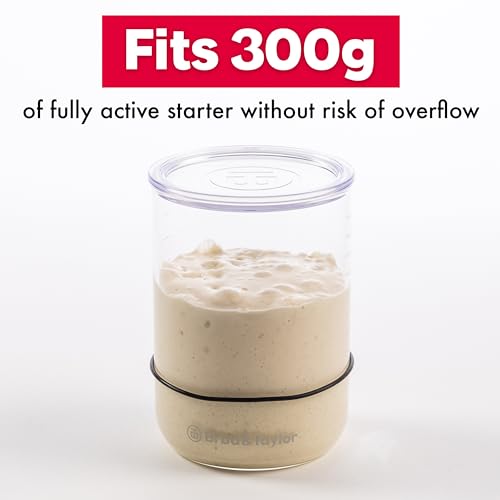 Brod & Taylor Sourdough Starter Jar (32oz) 100% Dishwasher Safe, Measurement Markings, Height Marker & Loose-Fitting Lid That Prevents Pressure Buildup (Durable Glass Jar, BPA-Free) - size: 32 Ounce