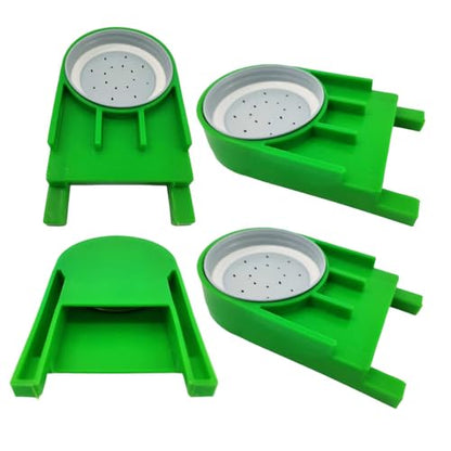 4 Pack Bee Hive Feeder -Green Entrance Feeders for Bee Hives - Easy and Effective Water or Sugar Syrup Feeding Solution (Upgraded Version) - color: Green