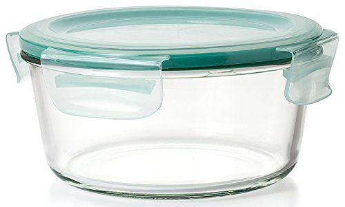 OXO Good Grips 7 Cup Smart Seal Glass Round Airtight Food Storage Container - size: 7 Cup