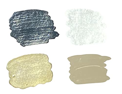 Enamel Paint Markers - MPD-15 MEDIUM - Mineral Tones - Permanent, Waterproof, Quick-drying (Mineral Tones | Black, Silver, Gold, Tan) - color: Mineral Tones | Black, Silver, Gold, Tan