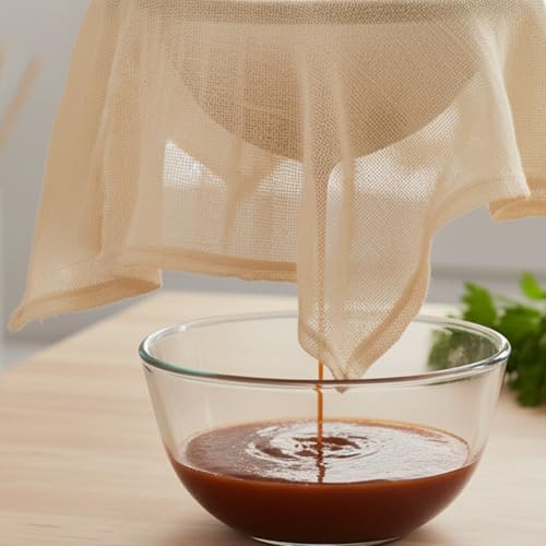 Cheesecloth Grade 100 Hemmed Edges – 100% Unbleached Cotton Fine Mesh Nut Milk Bag, Reusable Straining Cloth for Cheese Making, Yogurt, Juicing, Cooking & Crafts – 3 Pack 20x20 Inch - size: Grade 100 Pack of 3