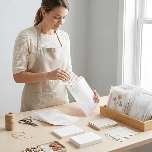 Quotidian White Glassine Paper Bags 4" x 6" (10 x 15.2cm), Pack of 100 Semi-Transparent Wax-Free Paper Treat Bags, Cookie Sleeves for Bakery, Party Favors, Handmade Soap, Seeds, Small Gifts - size: 4 x 6 Inch