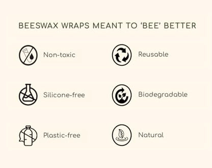 Truebee Reusable Beeswax Food Wraps 7-Pack Italia – Non Toxic, Plastic Free, Silicone Free, Sustainable, Environmentally Friendly, Organic Cotton Beeswax Wraps (S, M, L) - color: 7 Pack - Italia