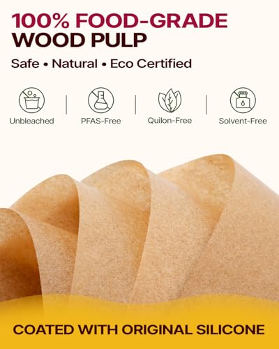 Katbite 200Pcs 12x16 In Unbleached Parchment Paper for Baking, Precut Parchment Paper Sheets, Heavy Duty Flat Baking Paper, Half Sheet Baking Sheets for Baking Cookies, Cooking, Air Fryer, Oven - color: 12"x16"-200