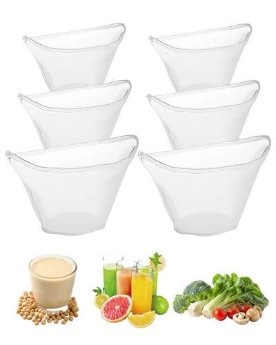 6 Pieces Bowl Shaped Nylon Cheese Cloth Bag for Straining, Reusable Nut Milk Bag Set with Drawstring, Fine Mesh Filter Bags for Almond Milk, Juice, Yogurt, Tea, Small Medium Large Sizes