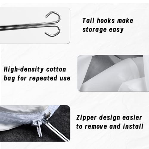 4 Pcs Ultra Fine Mesh Strainer Bags with 2 Pcs Stainless Steel Handle Frame, Reusable Mesh Filter Bag for Filter Juice Nut Milk Coffee Oil and Soup