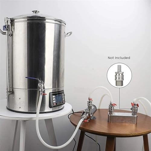 20/30/40 Plates Heat Exchanger Wort Chiller, Stainless Steel Counterflow Chiller Beer Cooler Garden Hose Rapid Cooling(30 plate) - color: 30 plate