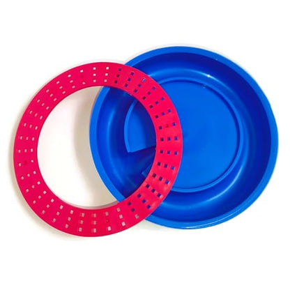 ZAVHOZ Bees Feeding Bowl Bee Feeder Hive Water Drinker Sugar Syrup Drinking Dispenser Tool Plastic Mesh Dish Beehive Apiary Accessory Beekeeping Honey Production (Blue) - color: Blue
