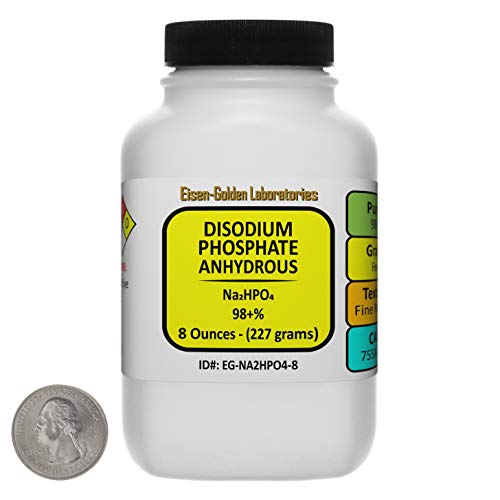 Disodium Phosphate [Na2HPO4] 98+% Food Grade Powder 8 Oz in a Bottle - size: 8 Ounces in 1 Bottle