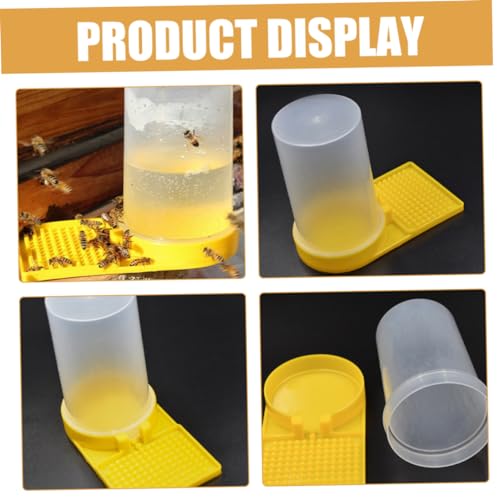 balacoo 4pcs Bee Water Feeder for Garden Beehive Entrance Water Dispenser Bee Watering Station Feeder Bowl