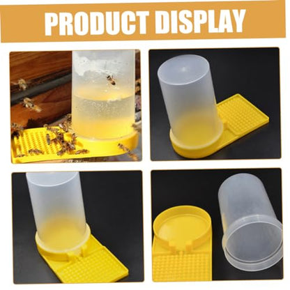 balacoo 4pcs Bee Water Feeder for Garden Beehive Entrance Water Dispenser Bee Watering Station Feeder Bowl