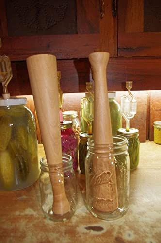 Ferment It Sauerkraut Pounder for Vegetable Fermentation - Made out of a Solid Piece of wood