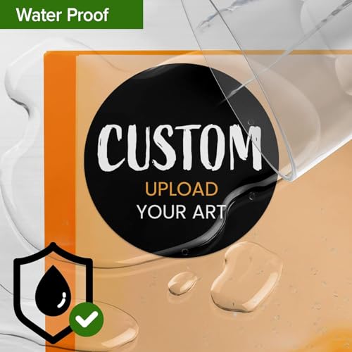 Custom Stickers for Weddings, Birthdays & Businesses - Personalized Labels with Your Logo - Waterproof, Fade and Heat Resistant - Pack of 100-1000 (Custom Image, 2 Inch) - color: Custom Image, size: 2 Inch