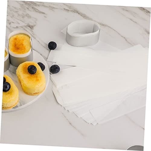 200pcs Stainless Steel Cheese Mould Home Cake Mould Creative Baking Tool Easy Demould Suitable for Diy Candy Cake Making - color: White