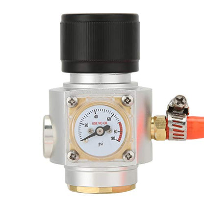 Thread CO2 Charger CO2 Charger Kit, CO2 Gas Regulator Kit Gas Regulator with Hose Accessories for Soda Beer Keg Brewing