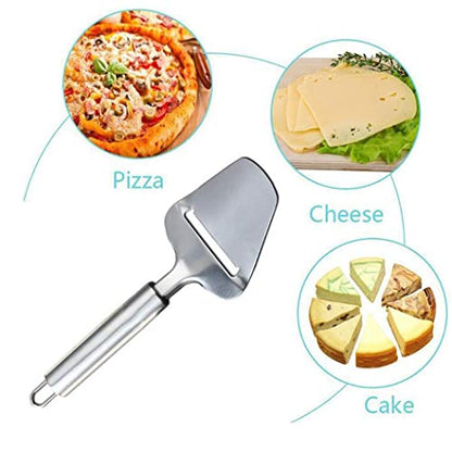 Hoshen Stainless Steel Cheese Grater, Cheese Spatula, Ham Slicing Knife, Baking Cake Spatula