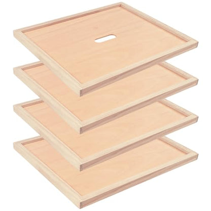4 Pack Beehive Inner Cover 10 Frame Langstroth Bee Hive Inner Covers Hive Box Cover for Beekeeping Beehive Insulation Ventilation Inner Cover - size: 4 Pack 10 Frame