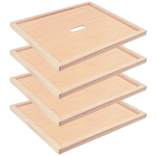 4 Pack Beehive Inner Cover 10 Frame Langstroth Bee Hive Inner Covers Hive Box Cover for Beekeeping Beehive Insulation Ventilation Inner Cover - size: 4 Pack 10 Frame