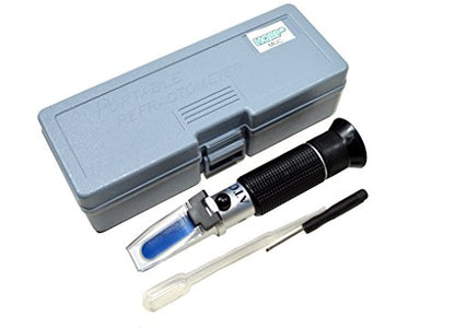 HQRP Sugar Refractometer for Brewing/Measuring Sugar Content for Beer or Wine + HQRP Sun Meter