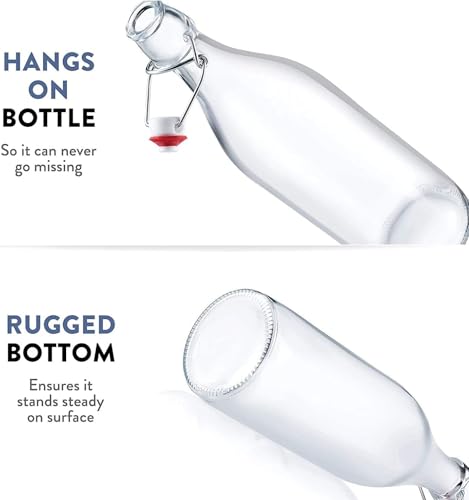Bormioli Rocco Giara Bottle 33.75 Oz - Clear, Set of 2 - color: Clear