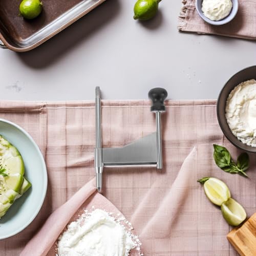 VOSAREA Cheese Curler Wheel Manual Stainless Steel Cheese Shaver with Adjustable Blade - Handheld Grater Slicer for Home Kitchens Restaurants Cafes and Dessert Shops - color: Black