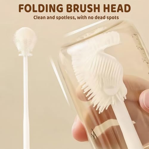 Bottle Brush Cleaner Set,Bottle Scrubber Brush,Water Bottle Brushes for Cleaning,1 Pack Ideal for Home and Kitchen