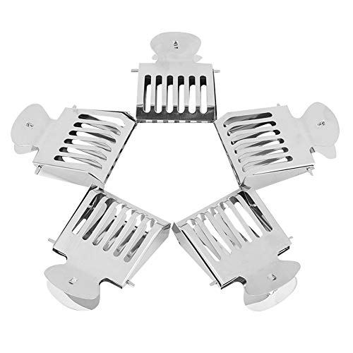 Queen Bee Catcher Clip, 5PCS Stainless Steel Book Clip Type Cage for Apiary Control and Safe Transfer