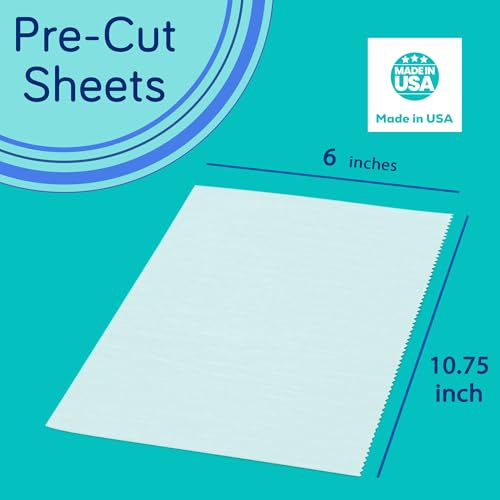 Fit Meal Prep 1000 Sheets 6 x 10.75” Dry Wax Paper Sheets for Food, Greaseproof Sandwich Wrapping, Interfolded Deli Wax Paper for Fries, Burgers, Food Basket, Made in USA - size: 6 x 10.75"